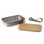 Black+Blum snack box with bamboo lid 0,9 l, olive, BAM-SB010