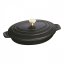 Staub Gusseisen-Backform mit Deckel oval 23 cm/1 l schwarz, 40509-582