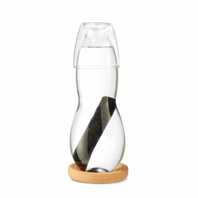 Black+Blum glass water carafe with glass, coaster and filter 0,8 l, EC003