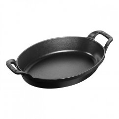 Staub cast iron oval baking dish 24 cm/1 l, black, 40509-393