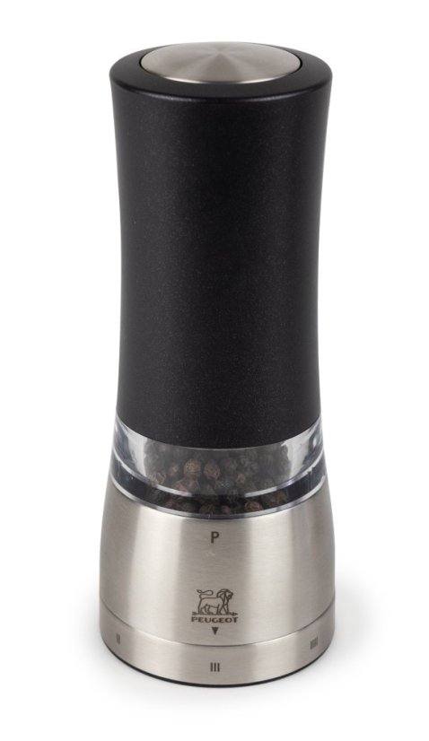 Peugeot Daman Electric electric pepper mill 16 cm, iridescent black, 43179