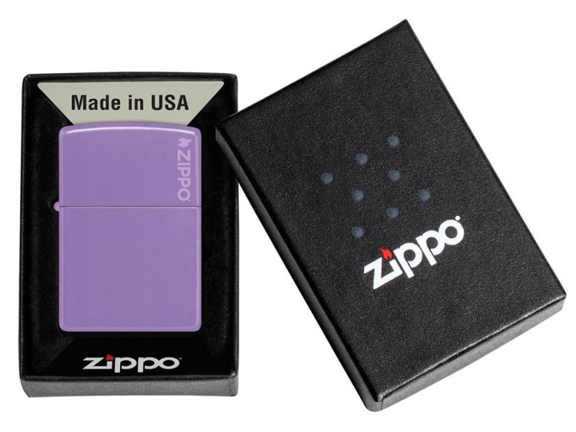 Zippo 66081 Smoky Lavender Zippo Logo