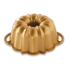 Nordic Ware Anniversary bundt cake tin medium, 6 cup gold, 51277