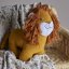 Bavlněná hračka lev Hilario, hnědá, bavlna OEKO-TEX - 82049148
