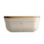 Emile Henry ceramic bread tray with lid 35,5 x 25 cm, ivory, 028750