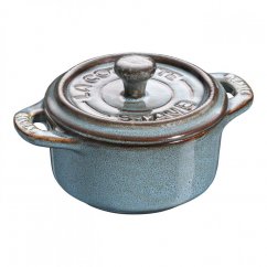Staub Cocotte Mini ceramic baking tray 10 cm/0,2 l, antique blue, 40512-000
