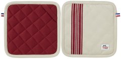 Staub red square potholders, set of 2, 40501-352