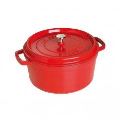 STAUB Round pot, 28 cm/5,85 l, cherry