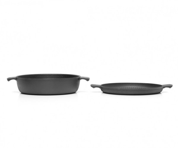 Skeppshult Casserole cast iron pots and pans set, 6 pcs, black, 0610WB
