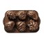 Nordic Ware mini bundt cakes autumn motifs, plate with 6 moulds, bronze, 86148