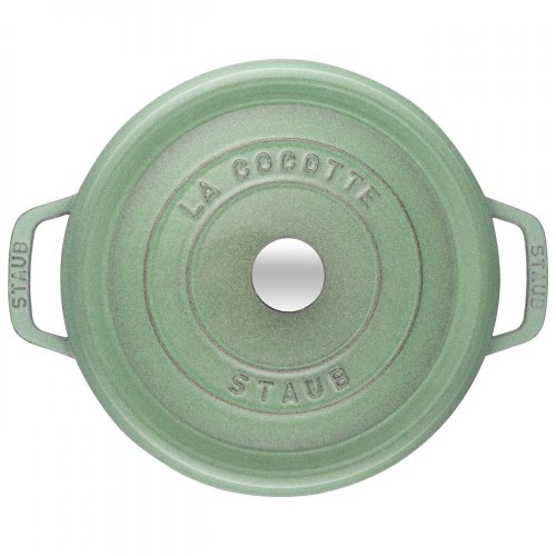 Staub Cocotte hrniec okrúhly 22 cm/2,6 l šalviovo zelený, 11022115