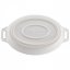 Staub Keramik-Backform oval 23 cm/1,1 l weiß, 40511-158