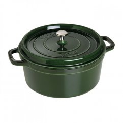 Staub Cocotte pot round 28 cm/6,7 l basil, 1102885