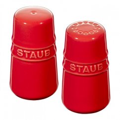 Staub ceramic salt and pepper shaker set, cherry, 40511-808