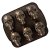 Forma na tortu s mini lebkou Nordic Ware, tanier so 6 formičkami, bronzová, 89448
