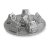 Mini plech na pečenie Nordic Ware so 6 formami Village, 6 šálok strieborný, 81948