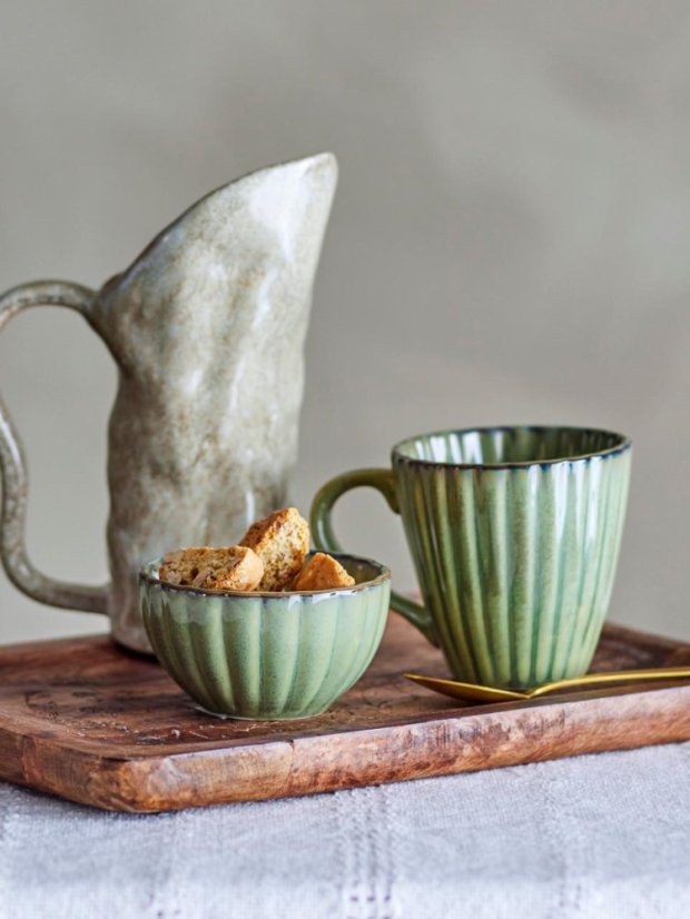 Bloomingville Latina stoneware mug 220 ml, green, 82060586