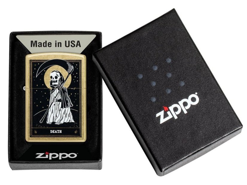 Zippo 23081 Death Card Design