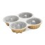 Nordic Ware bundt pan with 4 molds Quartet, 9 cup gold, 91377