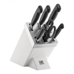 Zwilling Four Star self-sharpening knife block 7 pcs, white, 35148-207