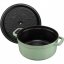 Staub Cocotte round pot 24 cm/3,8 l sage green, 11024115