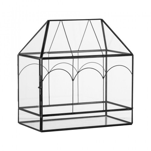 Skleněná vitrína Ianto, černá, sklo - 82053226