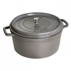 Staub Cocotte round pot 34 cm/12,6 l grey, 1103418