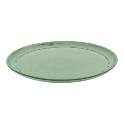 Keramický tanier Staub 26 cm, šalviovo zelený, 40508-182