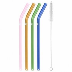 Zwilling Sorrento straws mix of colours 4 pcs + brush, 39500-603