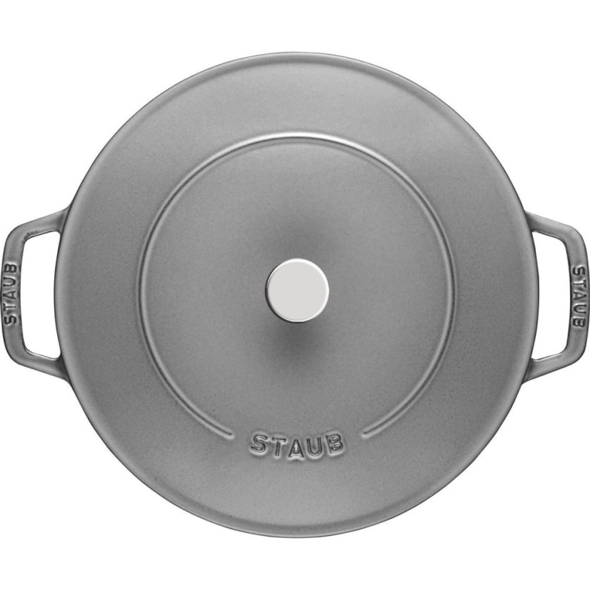 Christera casserole, sauté pan with self-sealing lid 28 cm/3,7l grey