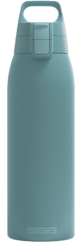 Sigg Shield Therm One Edelstahl-Trinkflasche 1 l, Morgenblau, 6021.40