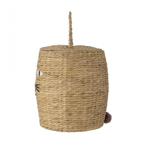 Nelle Basket w/Lid, Nature, Water Hyacinth - 82049960