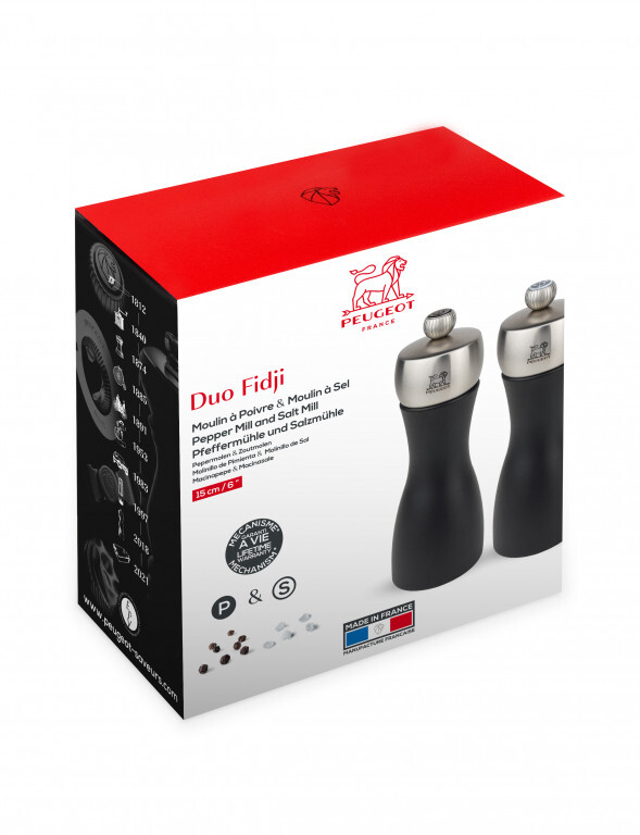 Peugeot Fidji pepper and salt grinder set 15 cm, black, 2/17132