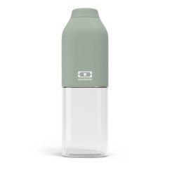 Fľaša na pitie Monbento Positive M 500 ml, zelená prírodná, 15010044