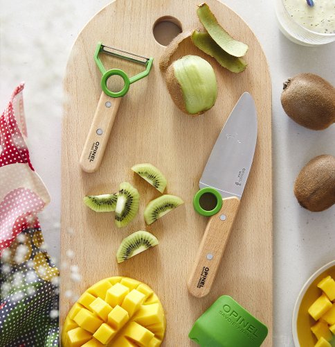 Opinel Le Petit Chef Kids Chef Set, green, 002577