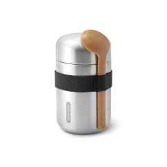 Black+Blum Reisefutterbehälter mit Löffel 0,4 l, schwarz, BAM-FFB-S018