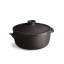 Emile Henry round pot with lid, 26 cm / 4 l, pepper