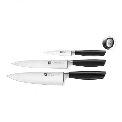 Zwilling All Star 3er-Set Messer, Kochmesser 20 cm, Aufschnittmesser 20 cm und Spießmesser 10 cm, 33780-003