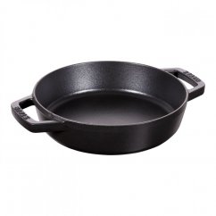Staub cast iron pan with two handles 20 cm, black, 12232023