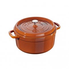 Staub Cocotte pot, round 26 cm/5,2l, cinnamon