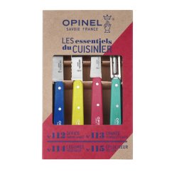 Opinel Les Essentiels Pop80 knife and scraper set 4 pcs, 003208