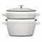 Staub Cocotte 2-piece cast iron pot and pan set 24 cm, white truffle, 145624107