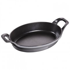 Staub cast iron oval baking dish 21 cm/0,7 l, grey, 40509-559