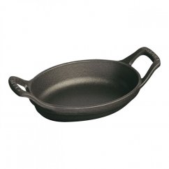 Staub Mini cast iron baking dish oval 15 cm, black, 1301323