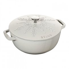 Staub Special Cocotte pot 24 cm/3,6 l white truffle, 112824107