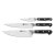 Zwilling Pro knife set 3 pcs, chef's knife 20 cm, slicing knife 20 cm, skewer knife 10 cm, 38430-007