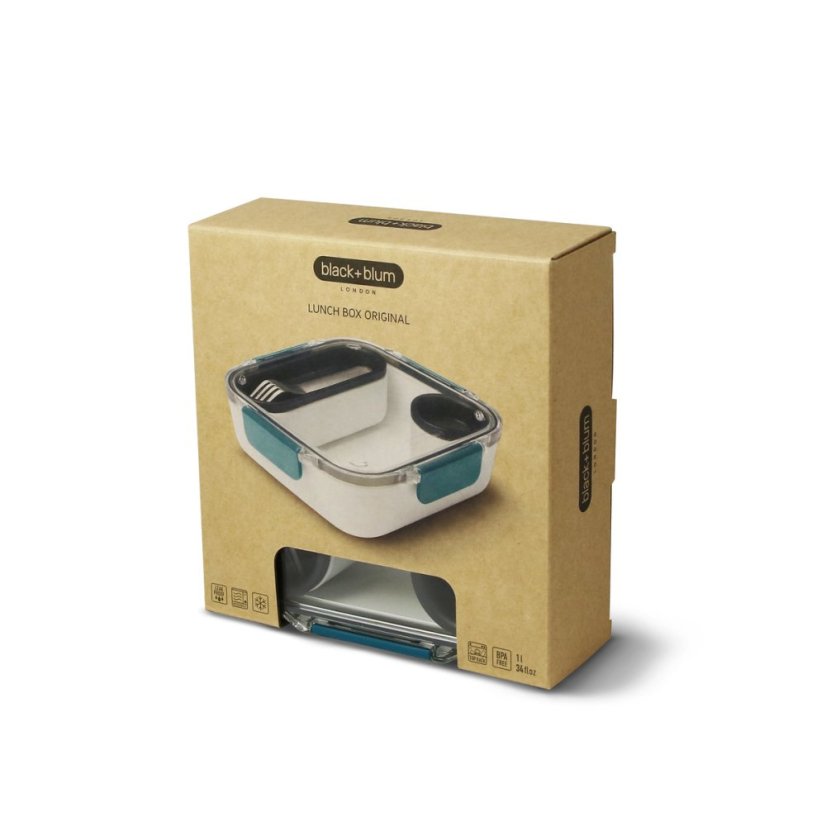 Black+Blum Original snack box with fork 1 l, ocean, BAO-BA005