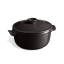 Emile Henry ceramic pot with lid 22 cm/2,5 l, pepper, 794525