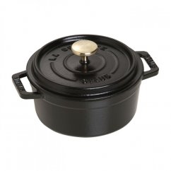 Staub Cocotte round pot 12 cm/0,4 l black, 1101225