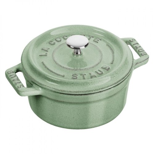 Staub Cocotte Mini pot round 10 cm/0,25 l sage green, 11010115